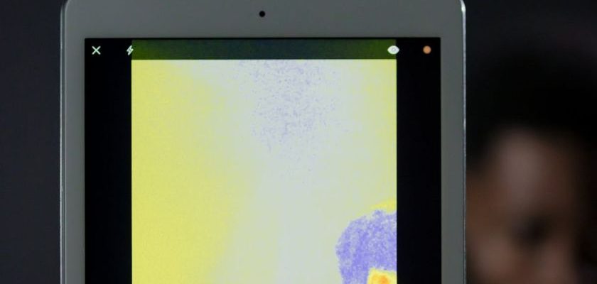 Thermal Imaging - A Thermal Image on a Tablet